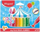 Мелки пластиковые 12цв. COLORPEPS в картонной коробке,Maped 861311