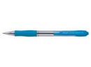Ручка шар. автоматич. PILOT SUPER GRIP 0.7мм синяя голубой  прозрачный корпус с резиновым грипом BPGP-10R-F-SL
