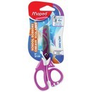 Ножницы 130мм ZENOA FIT, обрезиненные ручки с системой "антишок", с декоративным покрытием, асимметричные 670110