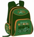 Рюкзак школьный 36*29*13см, декорирован тканевой аппликацией, вышивкой, цветными светоотражателями, текстильными "собачками", Феникс + 39947