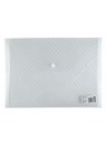 Папка-конверт пластиковая 0.17мм, на кнопке фА4, прозрачная, Comix (10/480) C330 WH