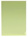 Папка-уголок пластиковая 0.18мм, прозрачно - желтая, Comix (12/120/960) 045 Е310